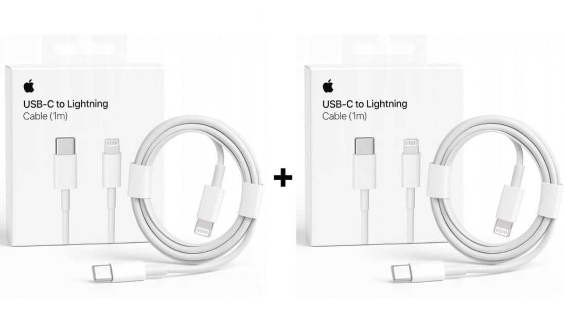 2x Original Apple Lightning zu USB-C Ladekabel 1m für iPhone 5 6 7 8 X XR XS SE