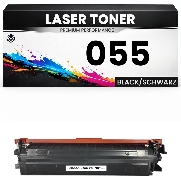 Toner kompatibel für Canon Cartridge 055 Black imageCLASS MF742Cdw/MF744Cdw/MF746Cdw/MF746Cx/MF745CDW/MF741CDW/MF743Cdw imageCLASS LBP663CDW/LBP664CX in Schwarz