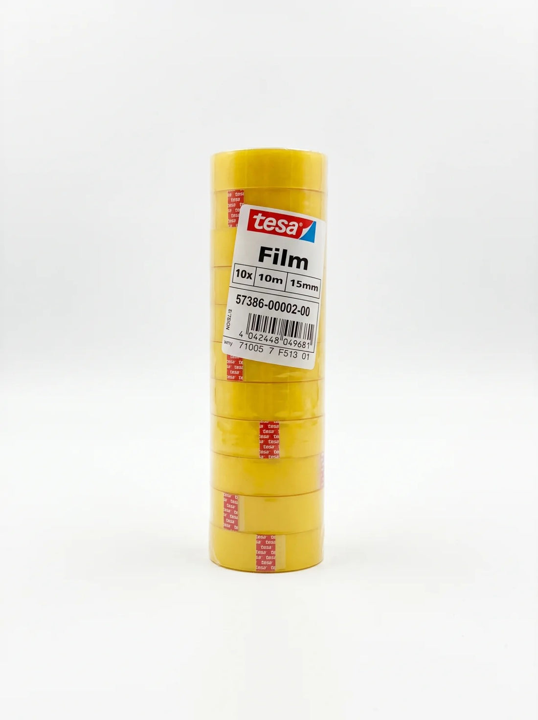 tesa Film Standard Klebefilm 10 Rollen 10 m x 15 mm transparent 57386