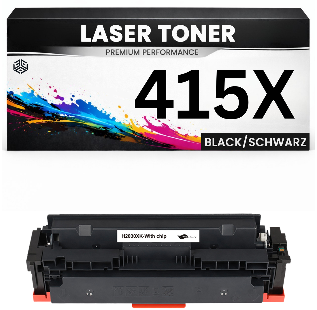 2 x XXL Toner 415X für HP kompatibel Schwarz W2030X Tonerkartusche hohe Reichweite Color LaserJet M454/454dn/454dw/479dw/479/479dn/479fdw Pro MFP M454dn