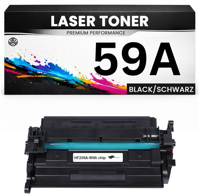 2 x Toner 59A für HP kompatibel Schwarz CF259A Premium Alternative Günstig LaserJet Pro M304/404/404dn/404dw/304dn/428dw/428fdn/428fdw/428 MFP M404