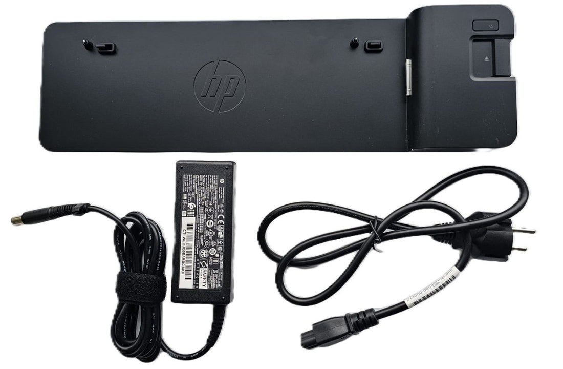 HP 2013 UltraSlim Docking Station + HP 65 Watt Netzteil 7,4 x 5,0mm+ Stromkabel – Refurbished