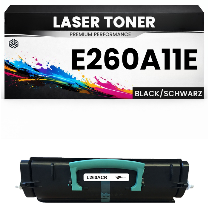 XL Toner kompatibel für Lexmark E260A11E E260 E260d E260dn E360d E360dn E460dn E460dw E462dtn in Schwarz