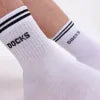 Docks Premium Tennissocken Crew – 12er Set – Farbe Schwarz – Größe 35-38 – Damen & Herren