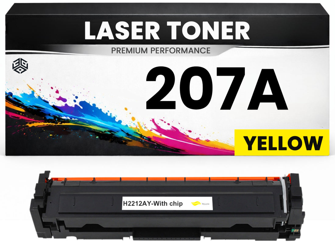 Toner 207A Gelb für HP kompatibel W2212A Premium Alternative Günstig für HP LaserJet Pro M255dw, M282, M283fdw