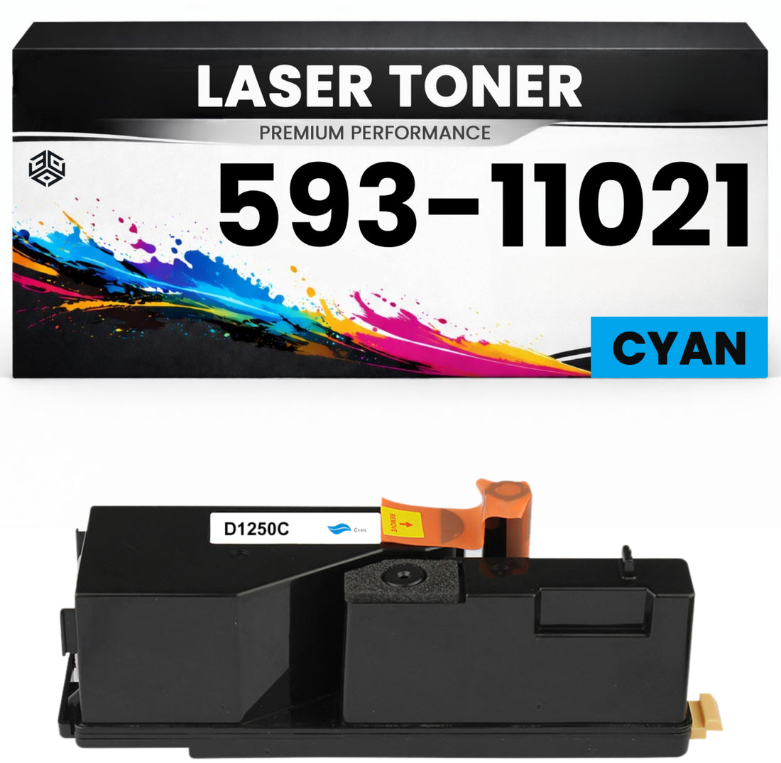 Toner 593-11021 Cyan für Dell 59311021 Premium Alternative Günstig für Dell 1250c, 1350cnw, 1355cn, 1355cnw, C1760nw, C1765nf, C1765nfw