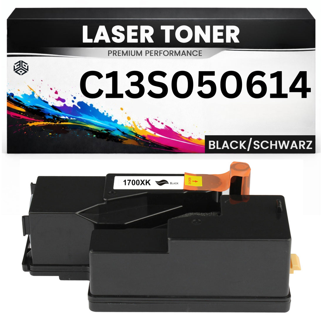 Toner kit C13S050614 für Epson hochwertig Schwarz Premium Alternative für Epson AcuLaser C1700, C1750, CX17 series