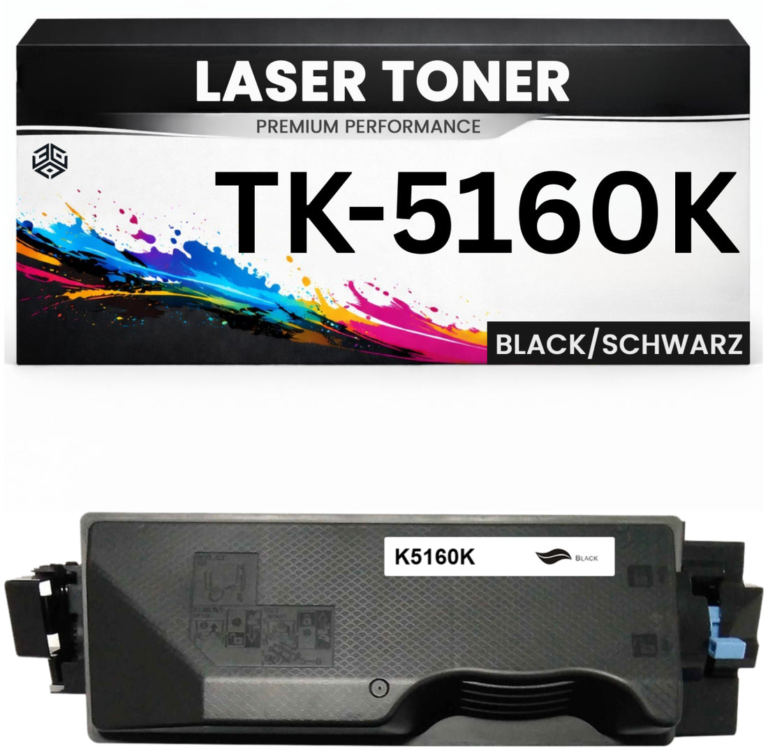 Toner TK-5160K für Kyocera kompatibel Schwarz TK5160K Premium Tonerkartusche für Kyocera ECOSYS P7040cdn