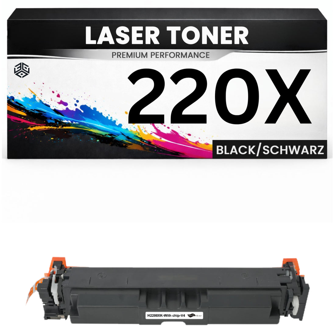 XXL Toner 220X für HP kompatibel Schwarz W2200X Tonerkartusche wie Original Color LaserJet Pro 4202dn 4202dw MFP 4302dw 4302fdn 4302fdw