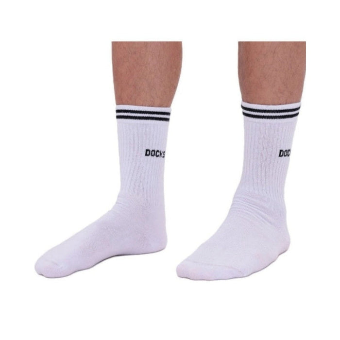 12 Paar DOCKS Socken Komfortbund Sport Tennis Socken Damen Herren weiß 43-46