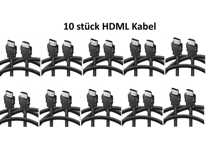 10 x HDMI Kabel 1,8m HighSpeed Ethernet 4K FullHD HDR 3D für TV PC BEAMER Laptop