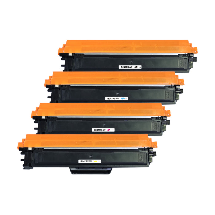 Toner kompatibel für Brother TN-247BK HL-L3210CW/L3230CDW/L3270CDW DCP-L3510CDW/L3517CDW/L3550CDW MFC-L3710CW/L3730CDN/3750CDW/L3770CDW in C/K/M/Y