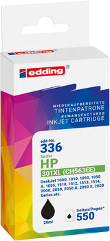 Edding Tintenpatrone für HP 301XL (CH563EE) DeskJet1000 1050 2000 2050 3000