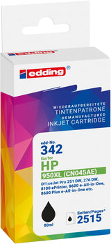 Edding Tintenpatrone für HP 950XL (CN045AE) OfficeJetPro8100 8600 8610 8620