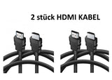 2 x HDMI Kabel 1,8m HighSpeed Ethernet 4K FullHD HDR 3D für TV PC BEAMER Laptop
