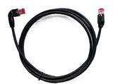 2m Netzwerk Ethernet Kabel 90°Rechts Winkel CAT6 S/FTP Patchkabel RJ45 DSL LAN