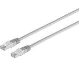30m Patchcable Cat 5E F/UTP Patchkabel RJ45 DSL LAN Netzwerk Ethernet Kabel grau