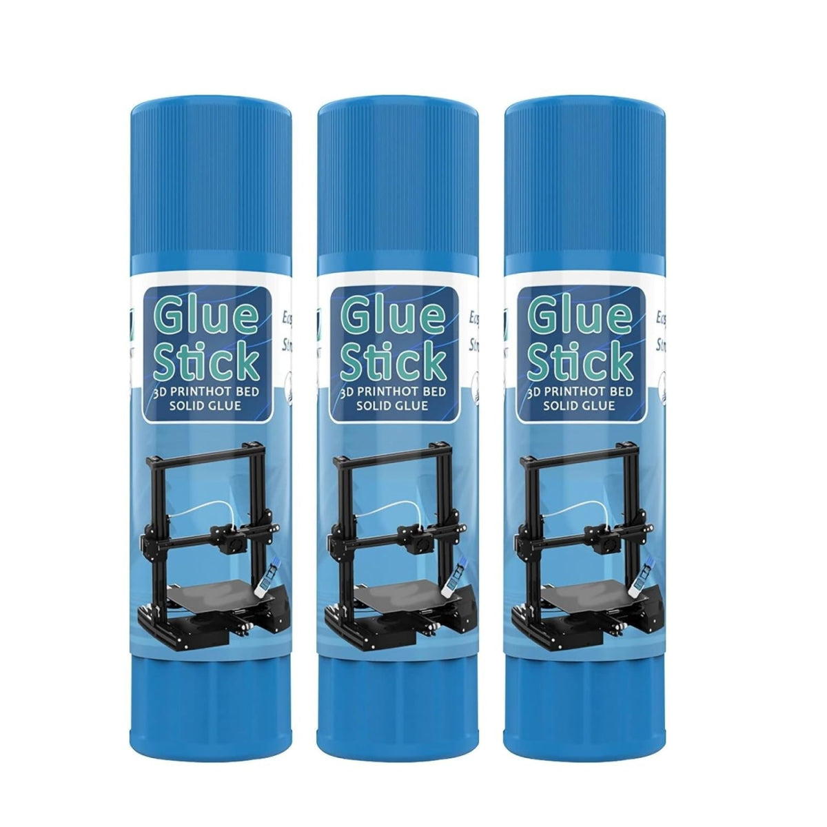3er Pack 3D-Drucker Haftstift Kleber Klebestifte für sicheres Haften von PLA/AB