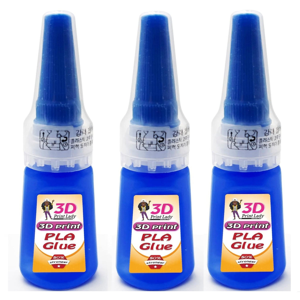 3er Pack 3D Drucker Kleber Kunstoff Sekundenkleber  für kleben von 3D Objekten