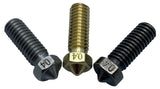 3er Volcano Nozzle Best of Bundle 0,4mm (1x Messing,1x Stahl,1x Gehärteter Stahl