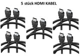 5 x HDMI Kabel 1,8m HighSpeed Ethernet 4K FullHD HDR 3D für TV PC BEAMER Laptop