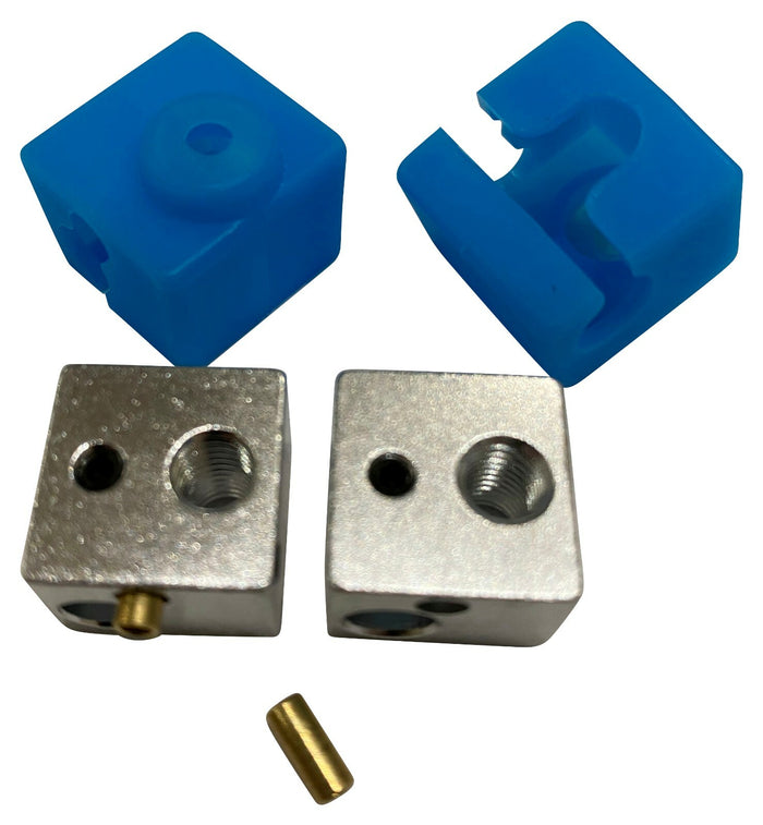 Anycubic I3 Mega/Chiron HeatblocK (Heizblock) V5 + Silikon Socken 2er Set
