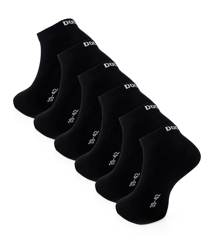 6–24 Paar DOCKS Sneaker Socken Baumwolle Atmungsaktive Damen & Herren schwarz