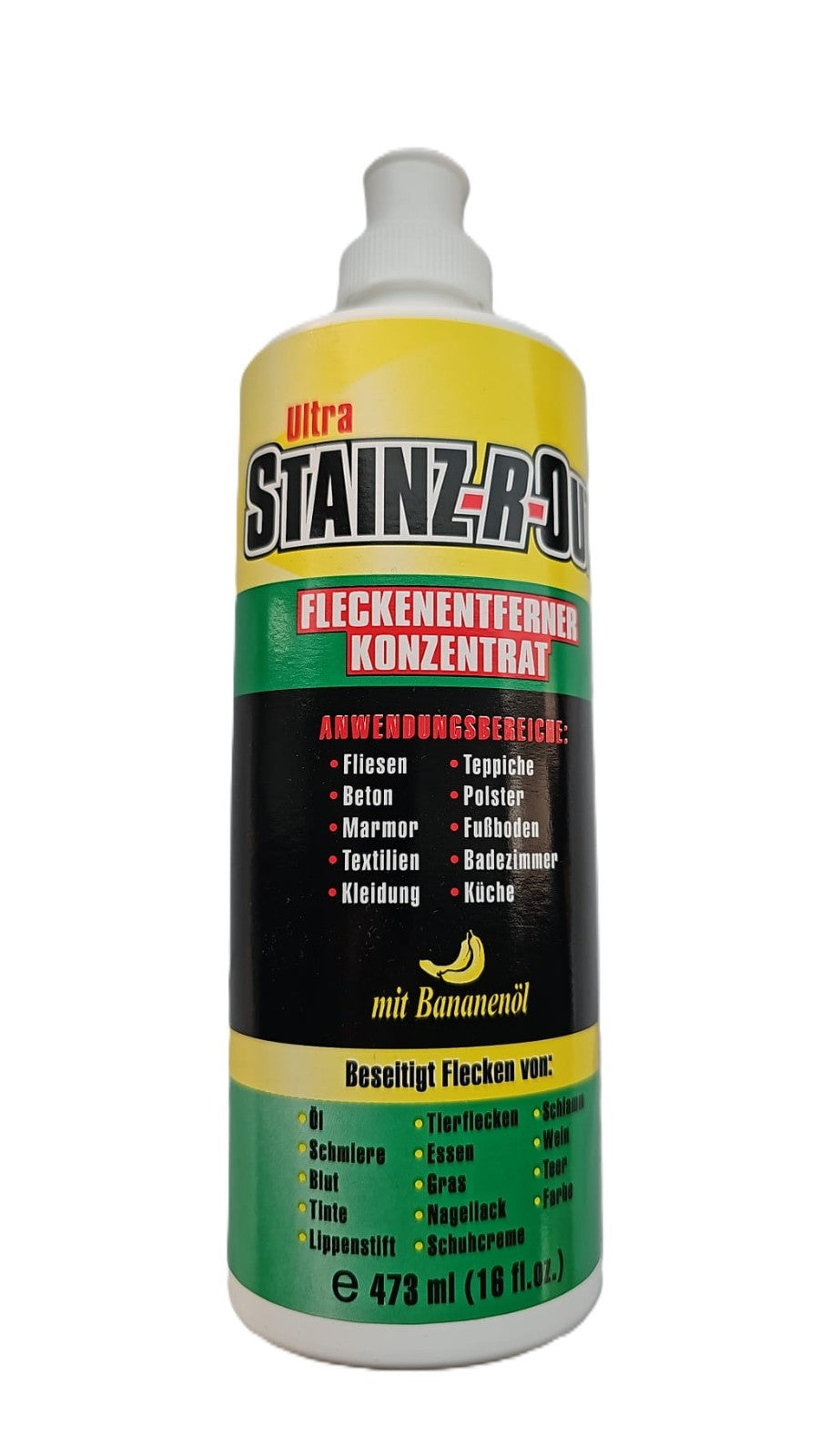Stainz-R-Out Ultra Fleckentferner Konzentrat Spezial Blut Tinte Teer Wein Farbe