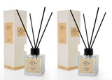 2er Set DOCKS Raumduft Set 110ml Diffuser mit Duftstäbchen – Lufterfrischer Duft