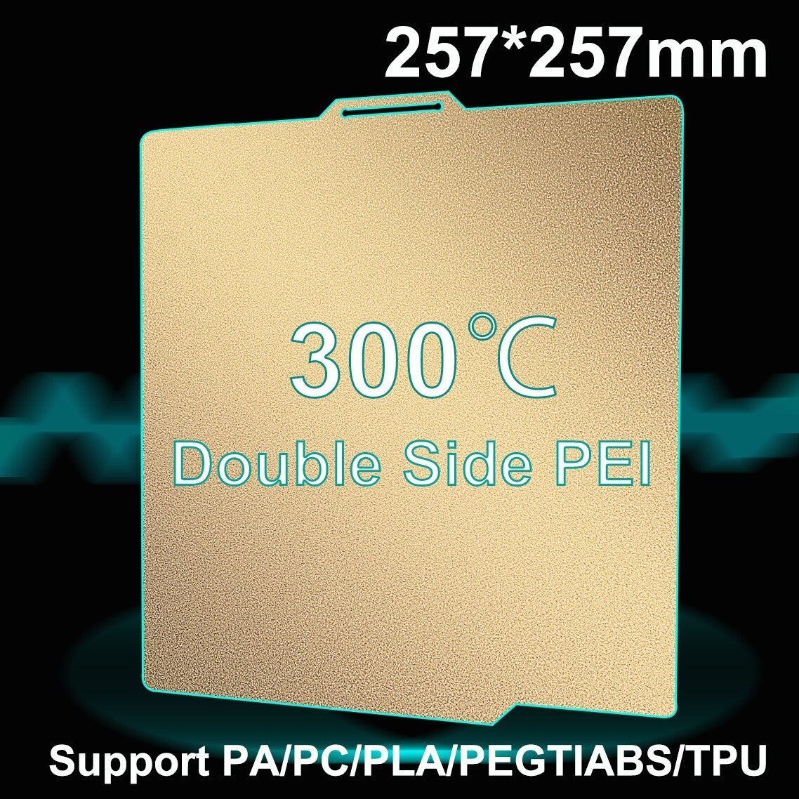 Doppelseitige  Pei Plate 257X257mm kompatibel für Bambu Lab X1 und P1P