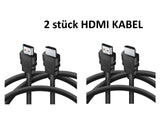 2 x HDMI Kabel 1,8m HighSpeed Ethernet 4K FullHD HDR 3D für TV PC BEAMER Laptop
