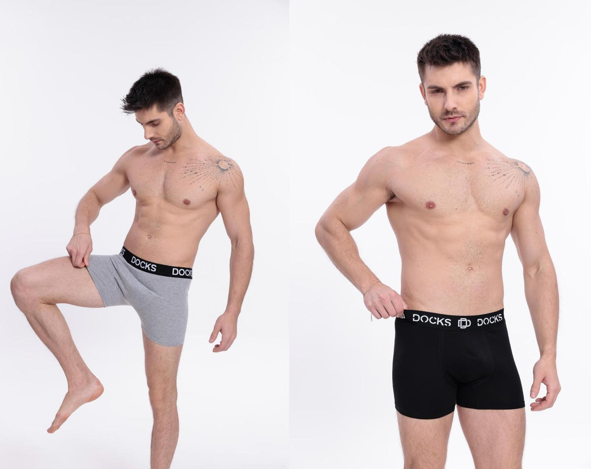 Boxershorts Herren perfekte Passform Multipack Schwarz/Grau gemütlich SALE M-XXL