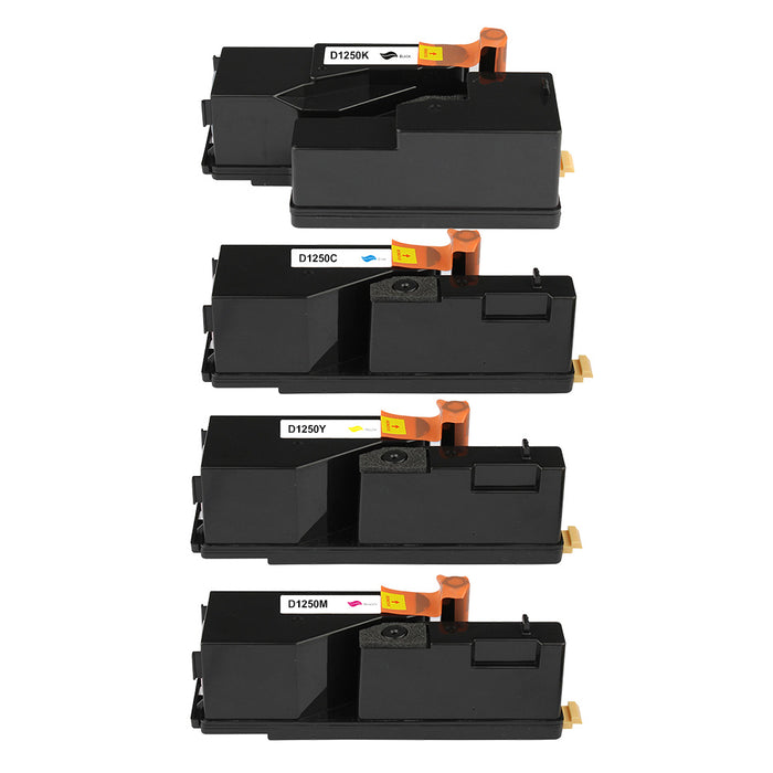 Toner kits kompatibel für Dell 593-11016 / 11021 / 11018 / 11019 1250C/1350CNW/1355CN/1355CNW C1760NW/C1765NF/C1765NFW in C/K/M/Y