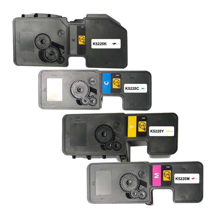 Toner kits kompatibel für Kyocera TK-5220K / C / M / Y ECOSYS M5521cdn/M5521cdw/P5021cdn/P5021cdw in C/K/M/Y