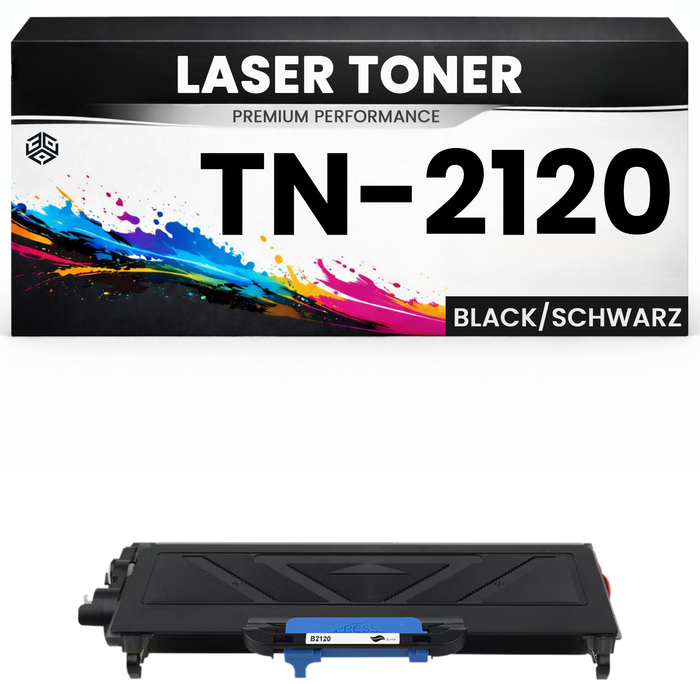 2 x Toner TN-2120 ersetzt Brother Schwarz TN2120 DCP-7030 7040 HL-2150 MFC-7320 für DCP-7030/7040/7045N HL-2140/2150/2170 MFC-7320/7440N/7840W 1200