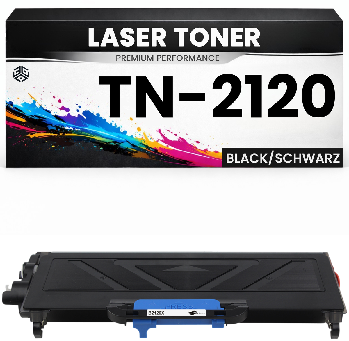 XXL Toner kompatibel für Brother TN-2120 HL-2140/2150/2150N/2170/2170W DCP-7030/7040/7045N MFC-7320/7340/7345N/7345DN/7440N/7450/7840W;Ricoh Aficio SP 1200/1210 series. in Schwarz