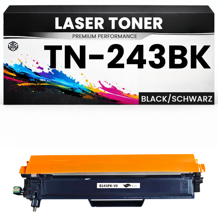 2 x Toner TN-243BK hochwertige Brother alternative Schwarz TN243BK Premium Qualität für DCP-L3510CDW/3517CDW/3550CDW HL-L3210cw/3230CDW/3270cdw