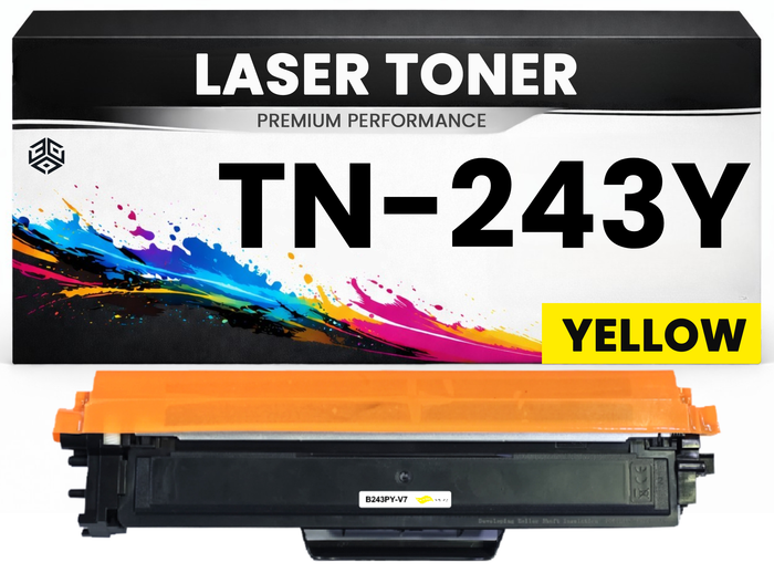 Toner kompatibel für Brother TN-243Y HL-L3210CW/L3230CDW/L3270CDW DCP-L3510CDW/L3517CDW/L3550CDW MFC-L3710CW/L3730CDN/3750CDW/L3770CDW in Gelb