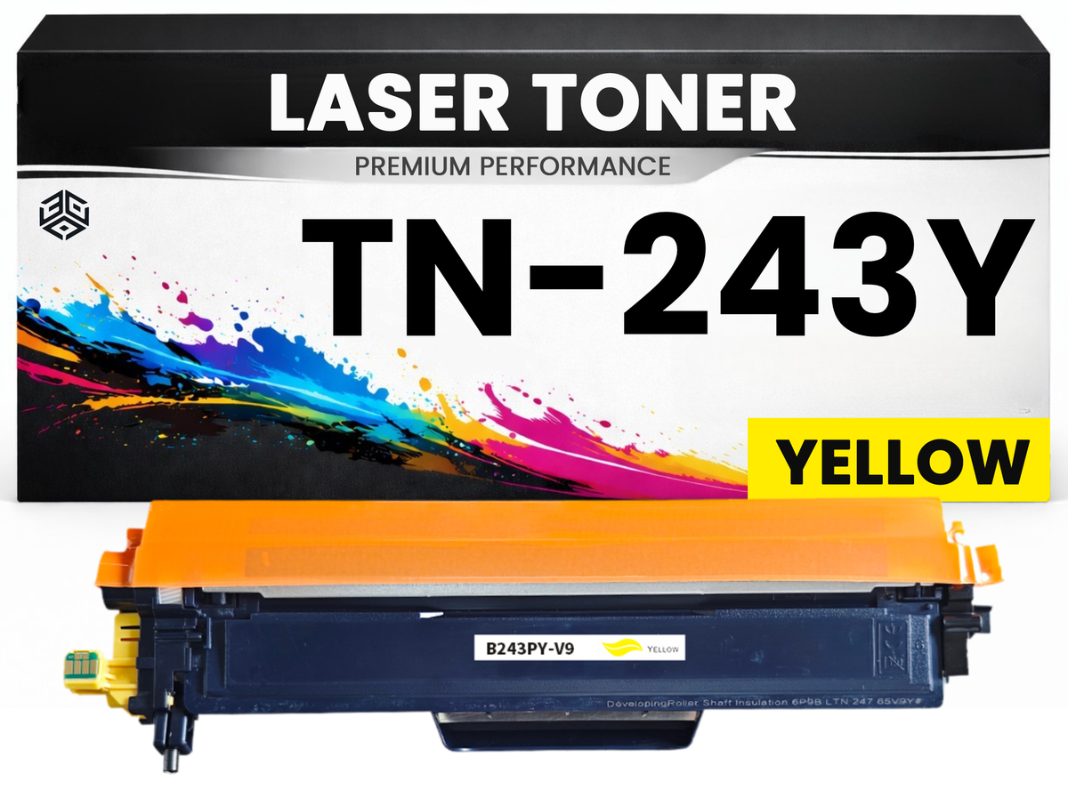 2 x Toner TN-243Y Gelb hochwertige Brother alternative TN243Y Premium für DCP-L3510CDW/3517CDW/3550CDW HL-L3210cw/3230CDW/3270cdw MFC-L3710CW DCP-L3517CDW