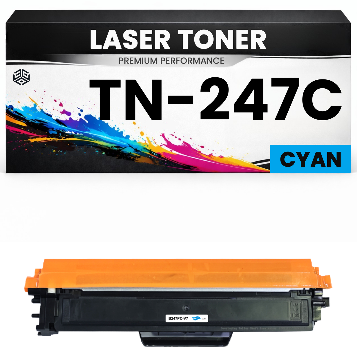 Toner kompatibel für Brother TN-247C HL-L3210CW/L3230CDW/L3270CDW DCP-L3510CDW/L3517CDW/L3550CDW MFC-L3710CW/L3730CDN/3750CDW/L3770CDW in Cyan