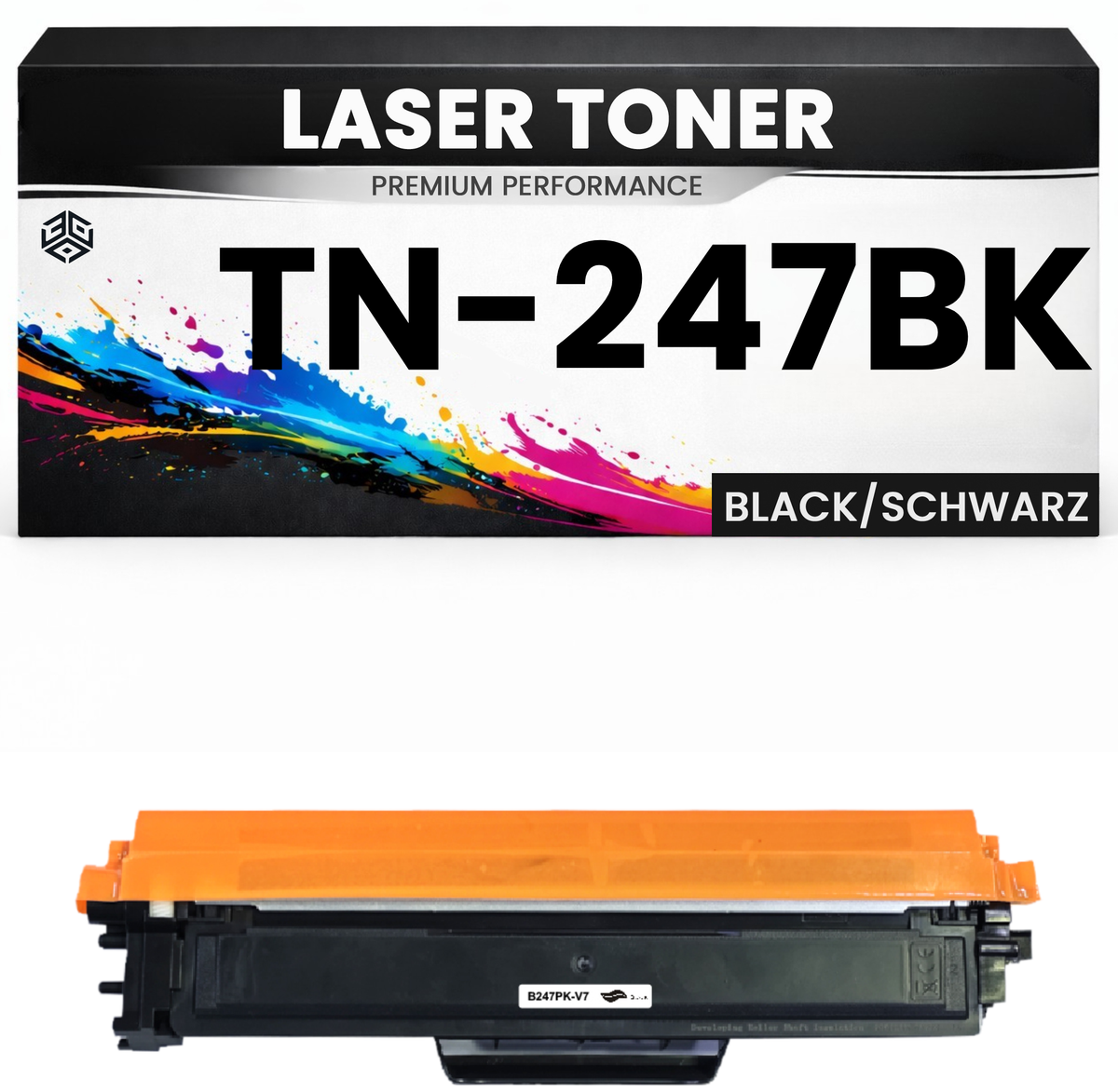 XL Toner kompatibel für Brother TN-247BK HL-L3210CW/L3230CDW/L3270CDW DCP-L3510CDW/L3517CDW/L3550CDW MFC-L3710CW/L3730CDN/3750CDW/L3770CDW in Schwarz