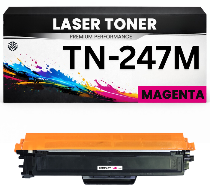 2 x Toner TN-247M Magenta hochwertige Brother alternative TN247M Premium kompatibel für DCP-L3510CDW/3517CDW/3550CDW HL-L3210cw/3230CDW/3270cdw