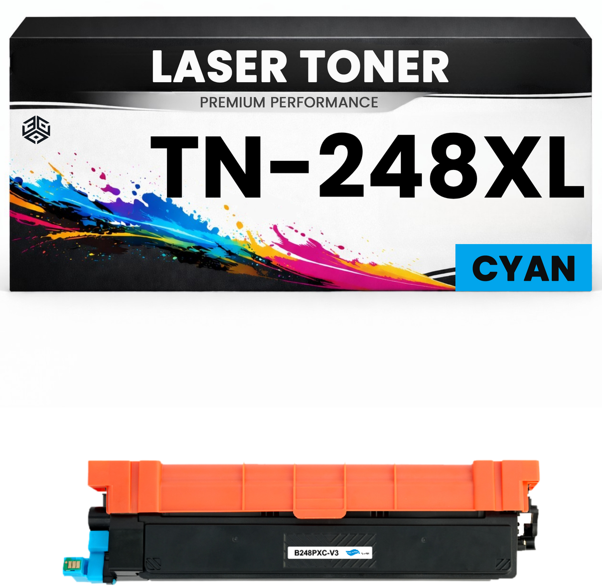 XXL Toner TN-248XLC Cyan für Brother kompatibel TN248XLC Premium TN-248 HL-L3215cw/3220cwe/3220cw/3240cdw/8230cdw/8240cdw DCP-L3515cdw