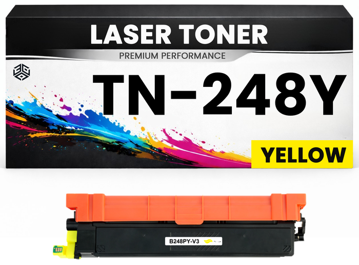 Toner kompatibel für Brother TN-248Y HL-L3215cw/L3220cw/L3220cwe/L3240cdw/L8230cdw/L8240cdw DCP-L3515cdw/L3520cdw/L3520cdwe/L3527cdw/L3555cdw/L3560cdw