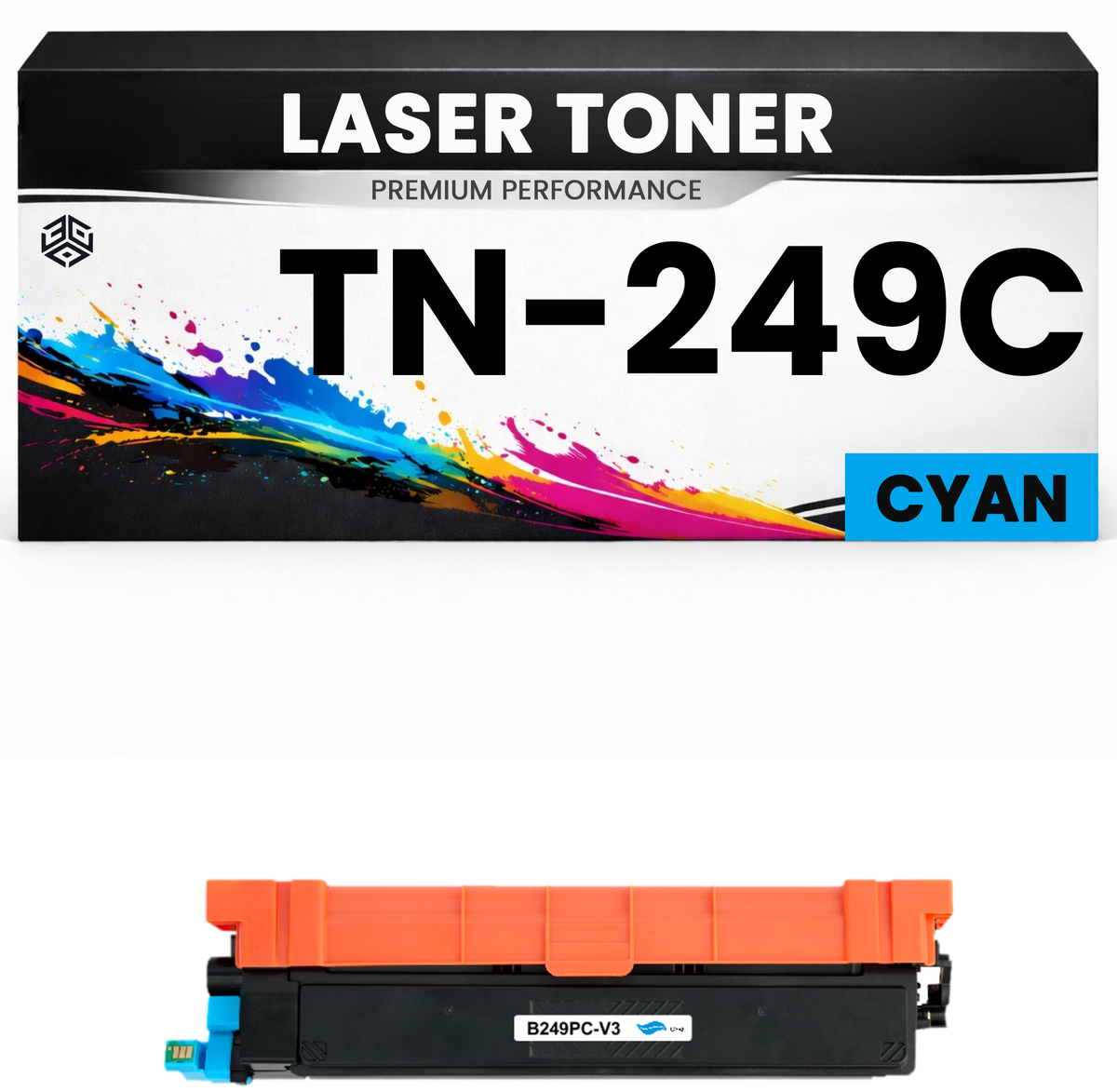 2 x Toner TN-249C Cyan für Brother kompatibel TN249C Premium Alternative Günstig für Brother HL-L8230cdw, HL-L8240cdw, MFC-L8340cdw, MFC-L8390cdw