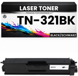 Toner TN-321BK für Brother kompatibel Schwarz TN321BK wie Original für Brother HL-L8250CDN, HL-L8350CDW, MFC-L8850CDW, HL-L8350CDWT, MFC-L8600CDW