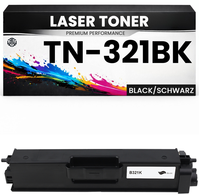 2 x Toner TN-321BK für Brother kompatibel Schwarz TN321BK wie Original für Brother HL-L8250CDN, HL-L8350CDW, MFC-L8850CDW, HL-L8350CDWT, MFC-L8600CDW