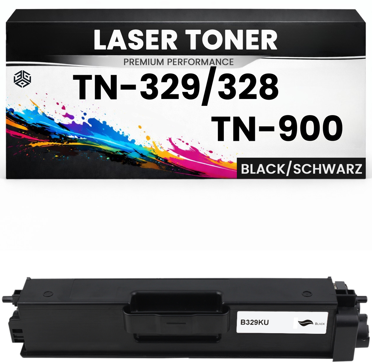 2 x Toner TN-329BK/TN-328BK/TN-900BK für Brother kompatibel Schwarz TN329BK TN328BK DCP-9270CDN DCP-L8450CDW HL-4570CDW/4570CDWT/4150CDN70CDN