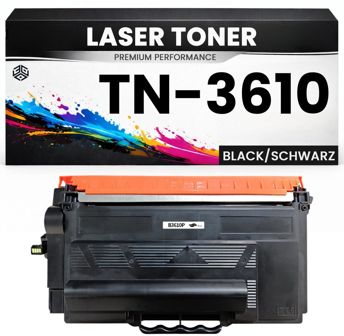 2 x Toner TN-3610 hochwertige Brother alternative Schwarz TN3610 wie Original für HL-L6210DW/6410DN/6415DN MFC-L6710DW/6910DN/6915DN MFC-EX910 HL-L6410DN