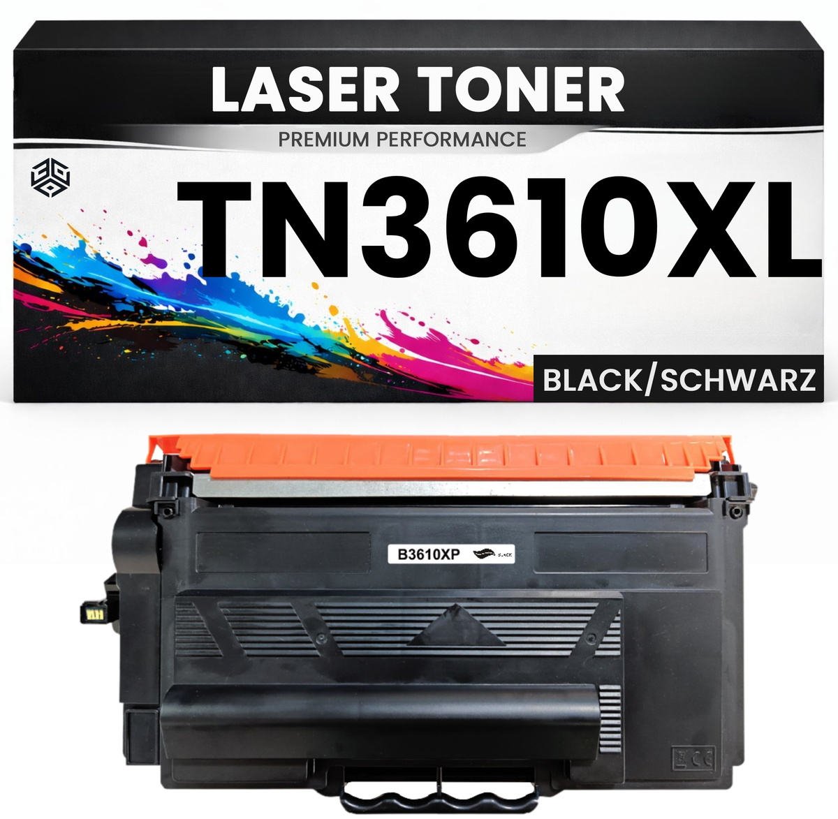 XXL Toner kompatibel für Brother TN3610XL HL-L6410DN/L6415DN MFC-L6910DN/L6915DN/EX910 in Schwarz